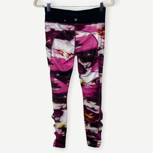 Lululemon Speed Tight Berry Print High Rise Leggings Size 6 Yoga Pants Retro‎ - Picture 6 of 10